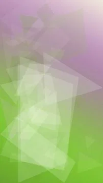 Translucent polygon arrow shapes sit in a soft green and purple mist, creat.. 스톡 일러스트