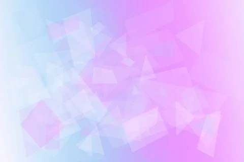 Translucent polygon triangles in lavender, blue, and pink blend into a smoo.. Stock Illustration