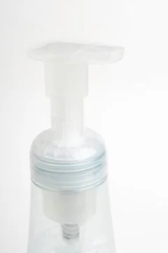 Translucent Pump &amp; Bottle Of A Foam Soap Plastic Dispenser Stock Photos