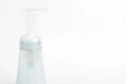 Translucent Pump &amp; Bottle Of A Foam Soap Plastic Dispenser Stock Photos