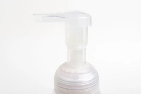 Translucent Pump Of Foam Soap Plastic Dispenser Foto stock
