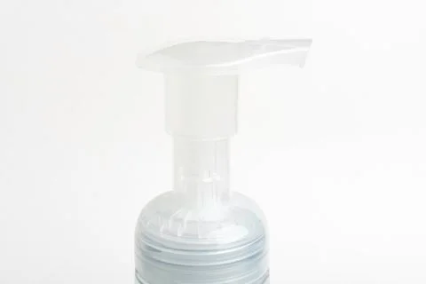 Translucent Pump Of Foam Soap Plastic Dispenser Stock Photos