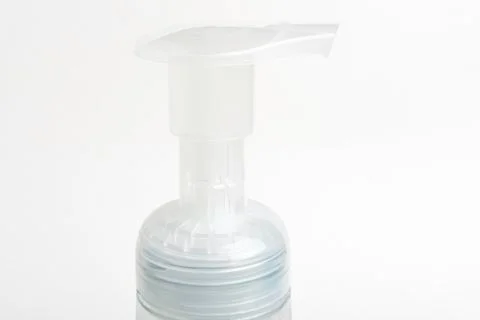 Translucent Pump Of Foam Soap Plastic Dispenser Stock Photos