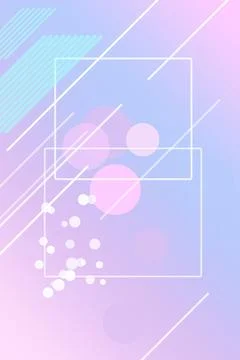 Translucent rectangles, glowing dots, and faint diagonal stripes drift over.. Stock Illustration