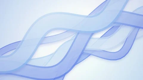 Translucent ribbon-like bands flow and undulate across the frame Stock Footage 340831664