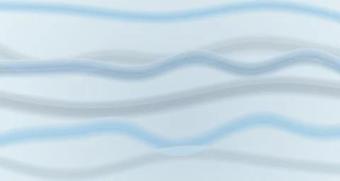 Translucent Silk Ribbon Waves Serenely Flowing Against Light Stock Illustration