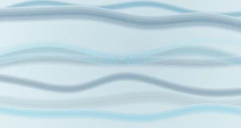 Translucent Silk Ribbon Waves Serenely Flowing Against Light Blue Stock Illustration