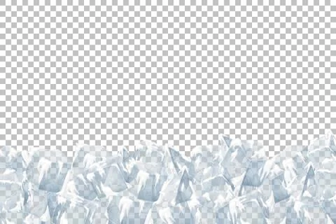 Translucent snow with ice. Illustrazione stock
