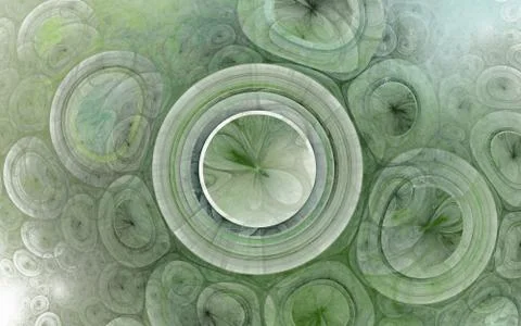 Translucent, soft pastel bubble texture with glow (computer generated, fracta Illustration