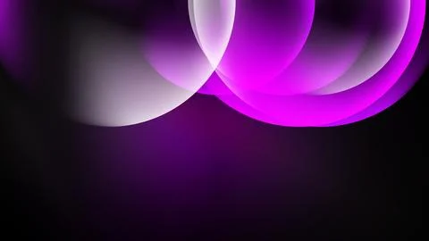 Translucent spheres, black wallpaper, vector background for web design Stock Illustration