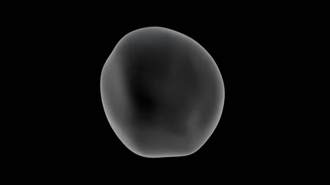 Translucent spheres move like bubbles. Animation Seamless loop. Stock Footage 302885642