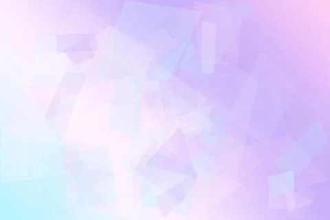 Translucent triangle facets in lilac, blue, and faint white drift through a.. Stock Illustration