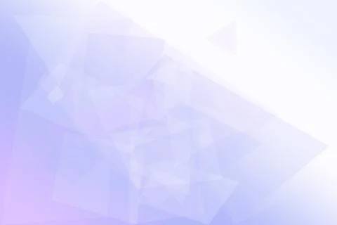Translucent triangle tiles scatter across a cool blue and lavender gradient.. Illustrazione stock