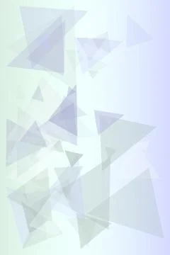Translucent triangular facets swirl across a dreamy lavender and pale-blue .. Stock Illustration