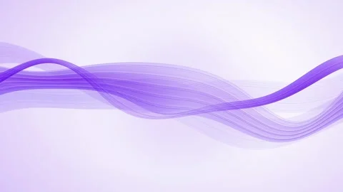 Translucent wave-like ribbons flow smoothly across the frame in a continuous Stock Footage 340678391