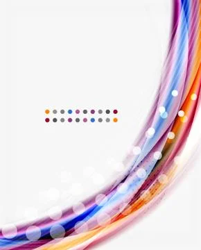 Translucent wave on white background Stock Illustration