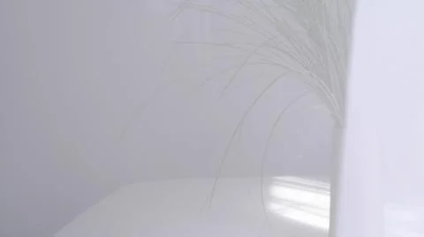Translucent white curtains develop, defocus soft background. abstract background 스톡 사진