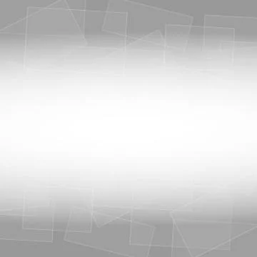 Translucent white variety square on grey background for abstract background.. Illustrazione stock