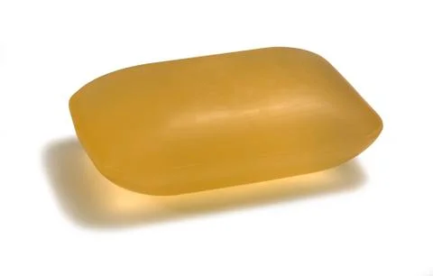 Translucent yellow soap 스톡 사진