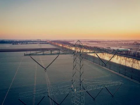 Transmision tower Stock Photos