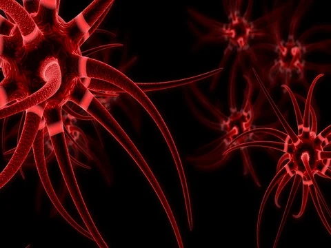 Transmission Across a Synapse Stock Footage 77604800