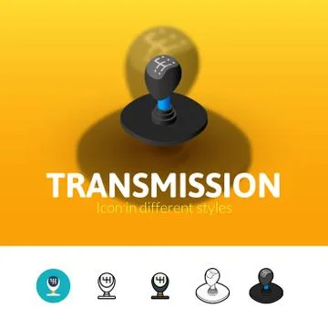 Transmission icon in different style 스톡 일러스트
