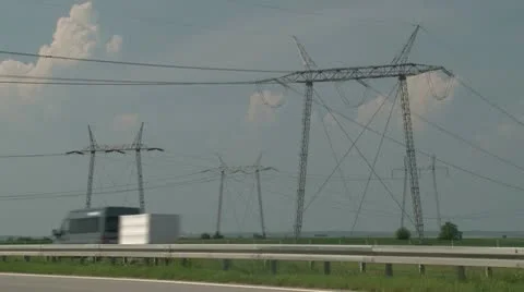 Transmission line Video stock 21642564