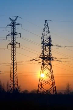 Transmission line Stock-Fotos