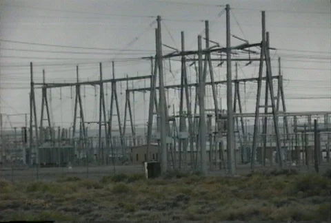 Transmission Lines Stock Footage 98367004