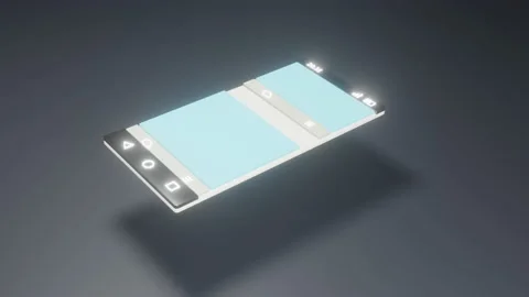 Transmission of messages via modern technological smartphones Stock Footage 169713341