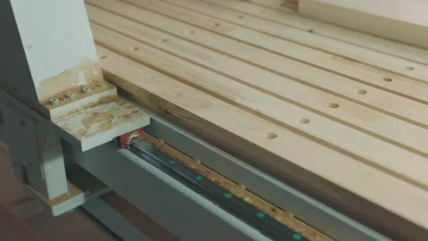 Transmission of motion on a CNC machine Stock Footage 188891852