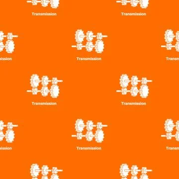 Transmission pattern vector orange Illustrazione stock