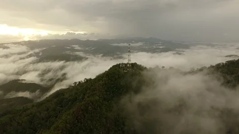 Transmission tower 01 Stock Footage 121375762