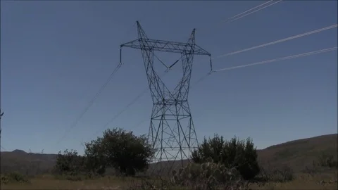 Transmission Tower Stock Footage 74221409