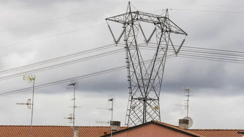 Transmission tower Stock Footage 239995342