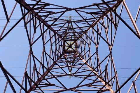 Transmission tower Stock Photos