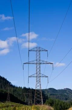 Transmission tower Stock Photos