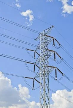 Transmission tower Stock Photos