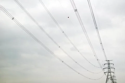 Transmission tower Stock Photos