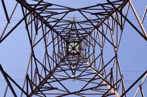 Transmission tower Stock Photos