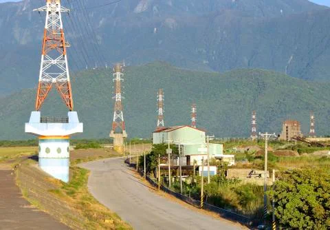 The transmission tower Stock Photos