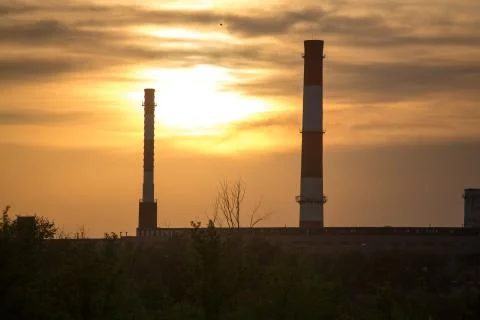 Transmission tower Stock Photos