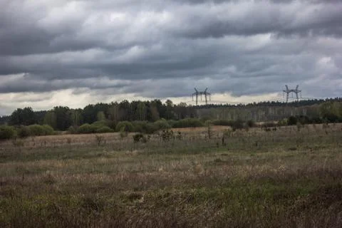 Transmission tower Stock Photos