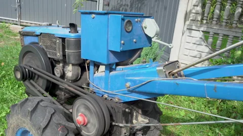 The transmission in the tractor is not engaged Stock-Footage 263665774