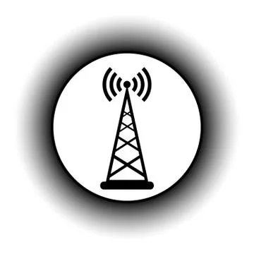 Transmitter button. Illustrazione stock