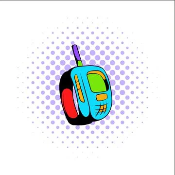 Transmitter comics icon Stock Illustration