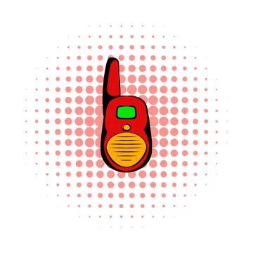 Transmitter comics icon Illustrazione stock