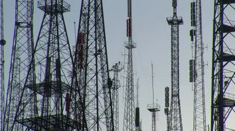 Transmitter Science and Technology background 8 Video stock 10863079