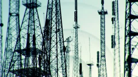 Transmitter Science and Technology background 9 Stock Footage 10863082