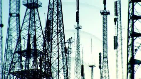 Transmitter Science and Technology background 9 Stock Footage 12603435
